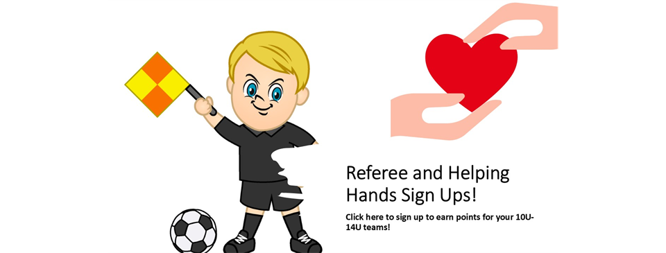 Referee and Helping Hands Sign Up!