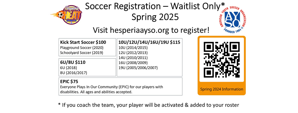 Spring 2025 Registration - Waitlist